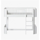 Wood Mini+ Kids Low Loft Bed | White