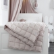 LINEN QUILTED BEDCOVER | Powder Pink