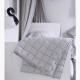 LINEN QUILTED BEDCOVER | Grey