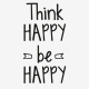Vinilo " Think Happy, be happy" | Colores varios