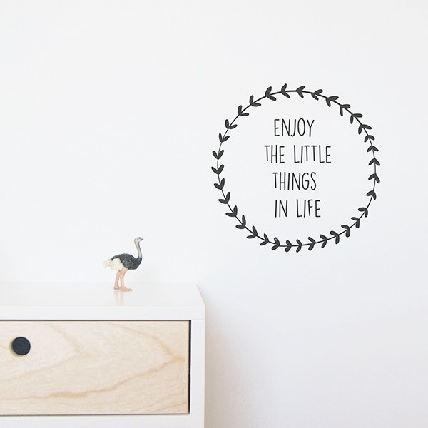 Vinilo "Enjoy the little things in Life" | Colores varios