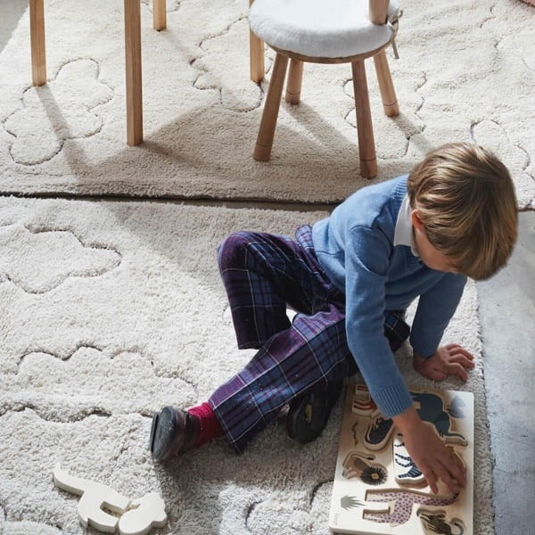 RugCycled Washable Rug Clouds