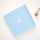 Libro Bautizo personalizado | Azul y Gris
