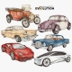 History of Cars Wallstickers