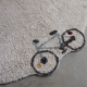 Wheels washable rug