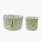 Set of Two quilted baskets| Colors