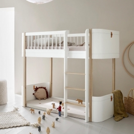 Wood Mini+ Kids Low Loft Bed