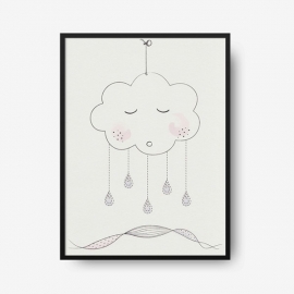 Ilustración Cloud | Rosa