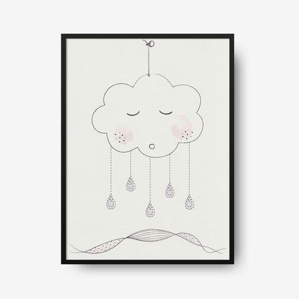 Ilustración Cloud | Rosa