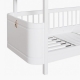 Wood mini+ low bunk bed, white
